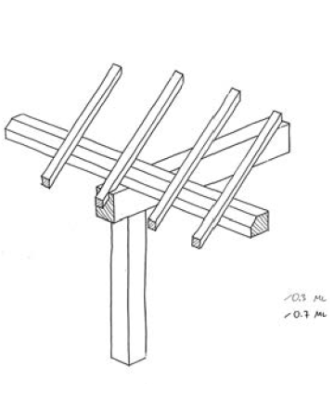 illustration of framing joint in woodworking