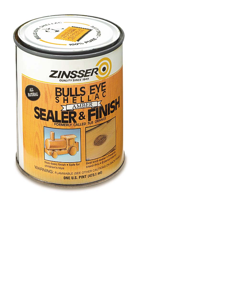 zinsser Bulls eye shellac sealer and finish amber color