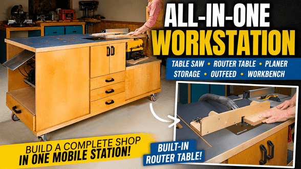 All-In-One Workstation: A Complete Woodworking Shop on Wheels