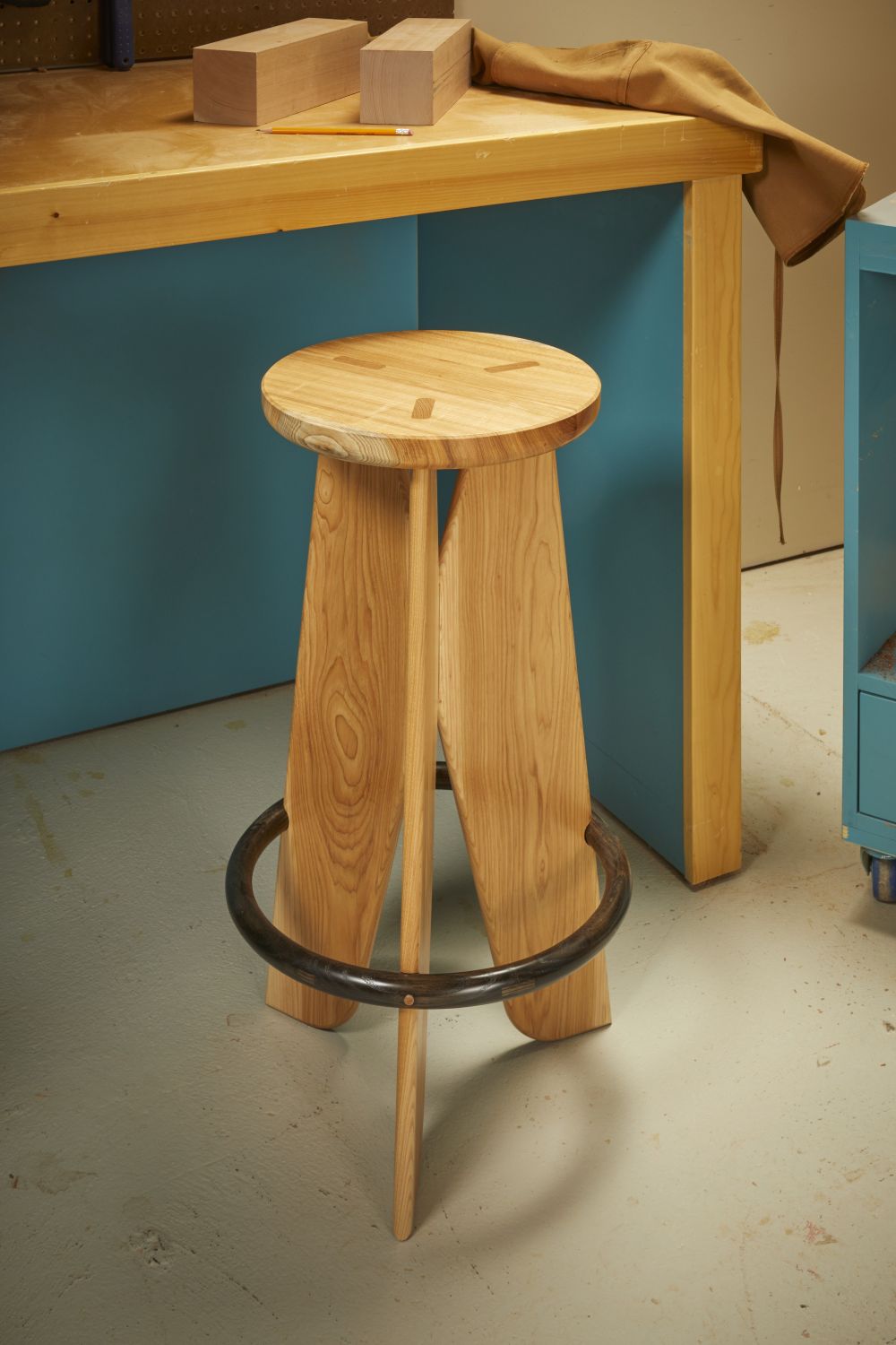 Build a Sturdy Wooden Shop Stool