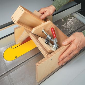 Table Saw Spline Jig for Stronger Mitered Box Joints