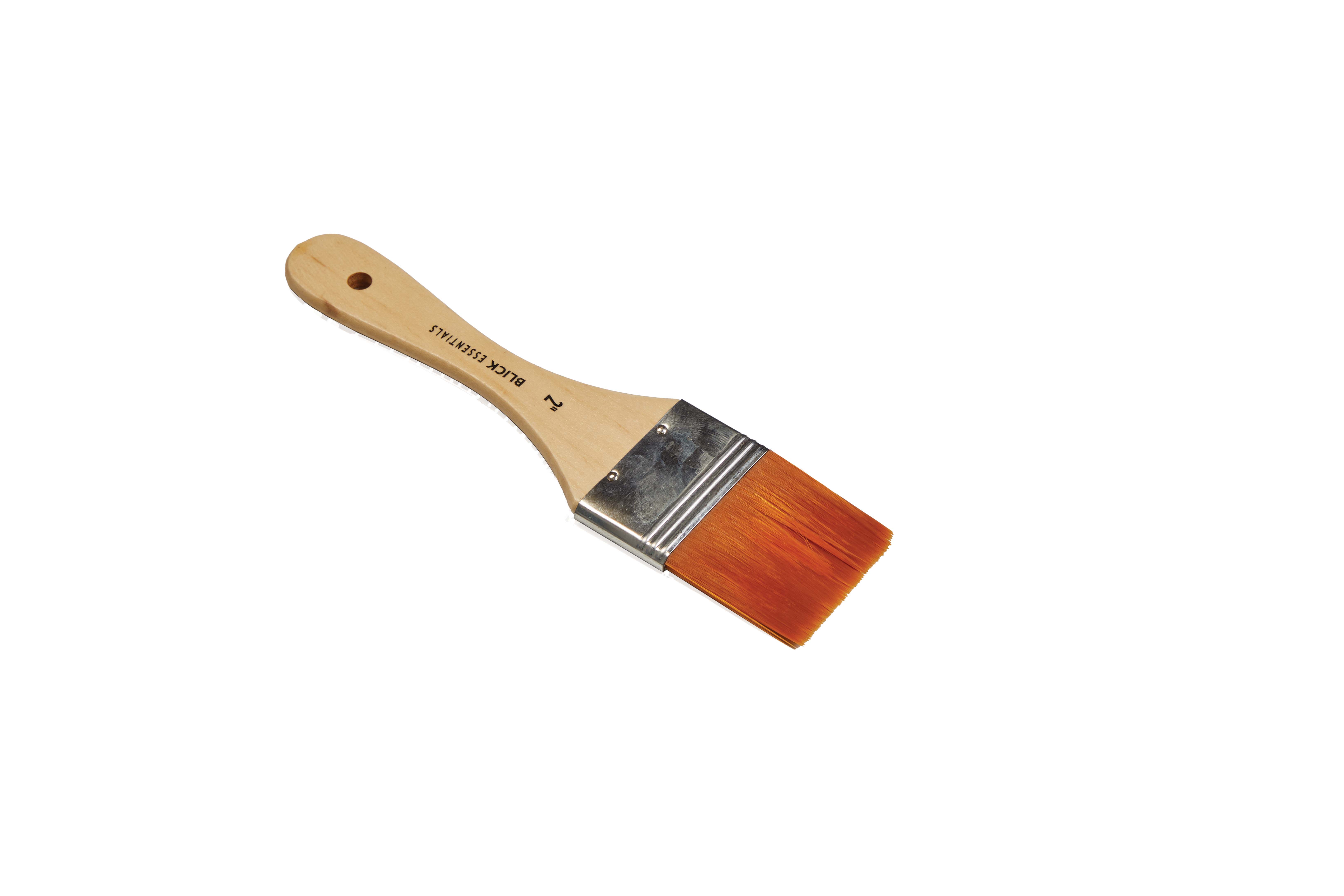 Large, tan, flat utility wood brush