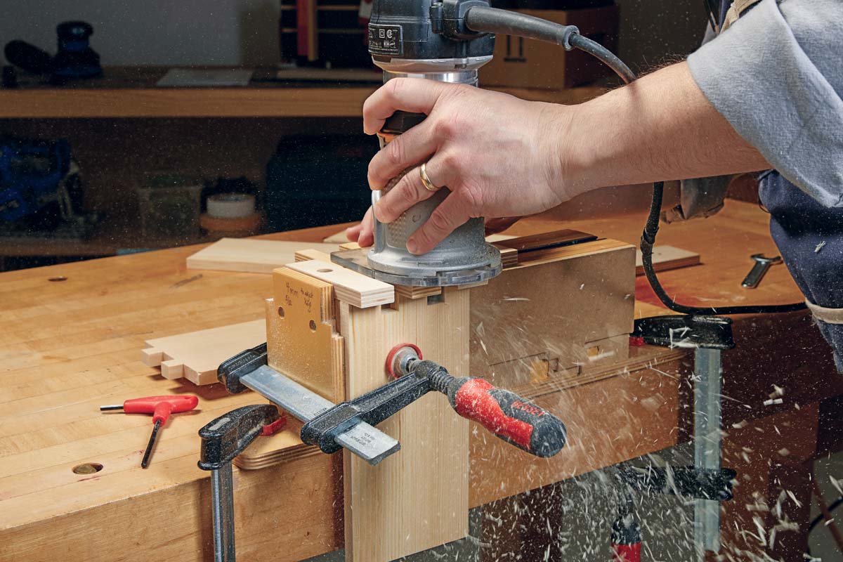 routing mating portion of finger joints
