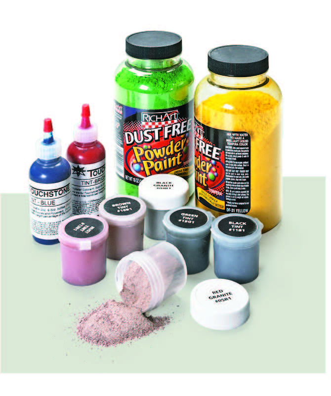 powders and liquid tints for epoxy rent
