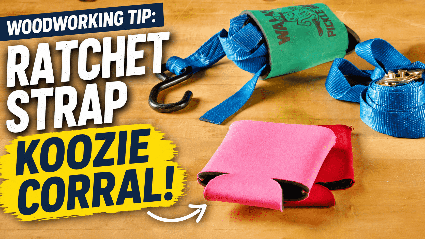 Ratchet Strap Koozie Corral: The Easiest Way to Keep Straps Organized
