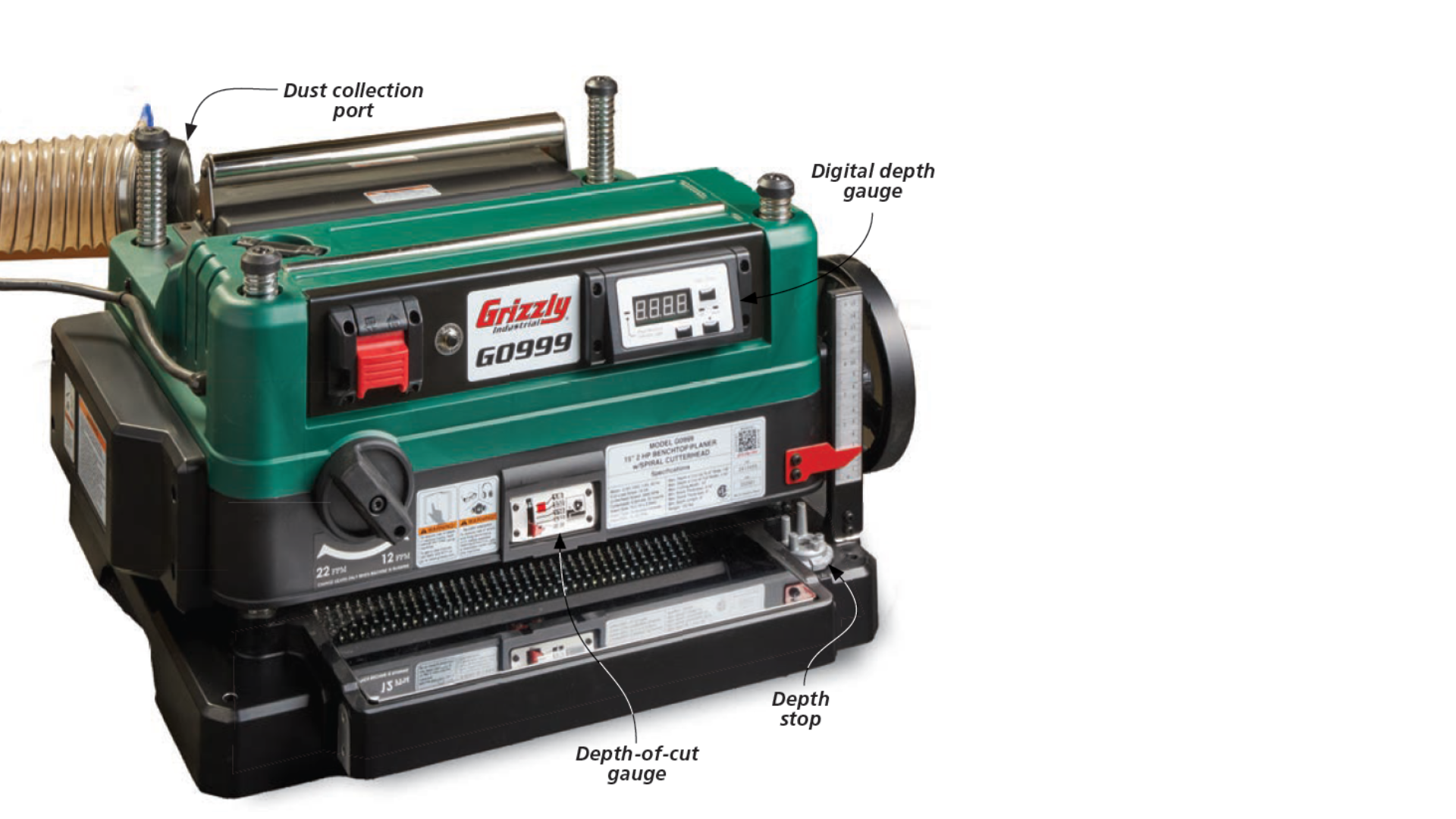 GRIZZLY G0999 BENCHTOP PLANER
