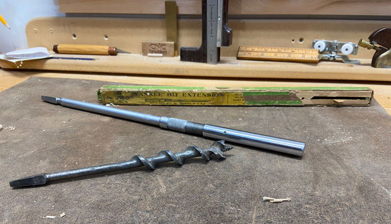 Image of a brace auger bit extension. Yankee tools model 2150 