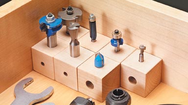 Easy DIY Router Bit Storage with Hardwood Blocks