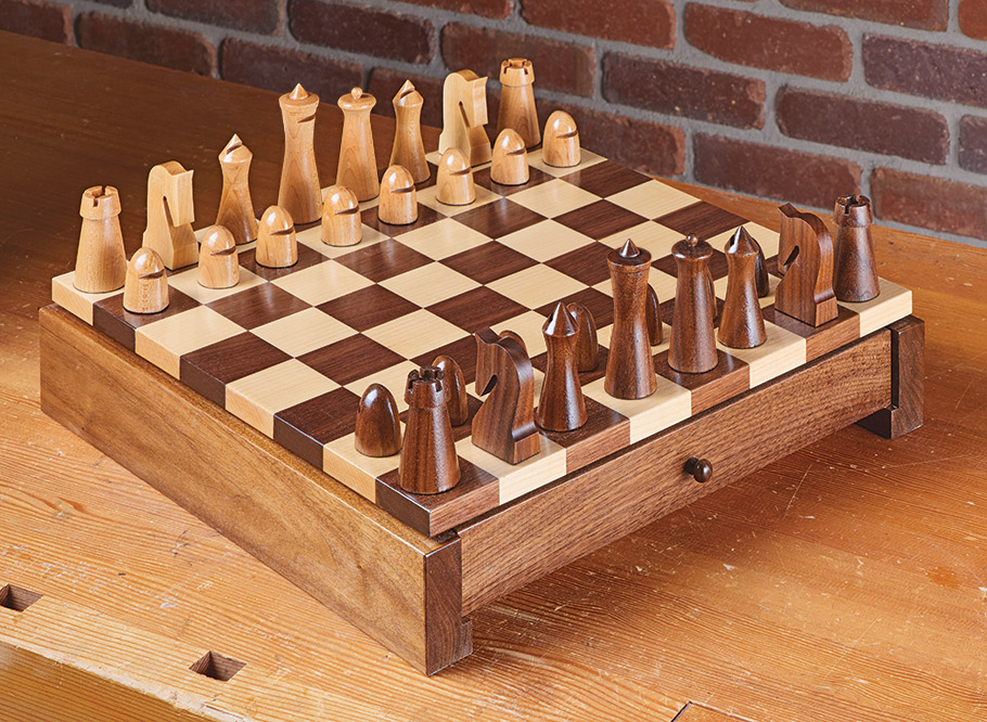 Build a Chessboard with Storage & Custom Chess Pieces