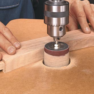 How to Sand Smooth Curves with a Drill Press Sanding Drum