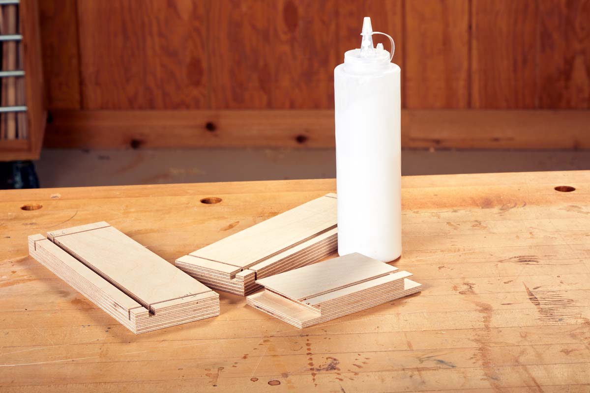 repurposed condiment bottle for wood glue