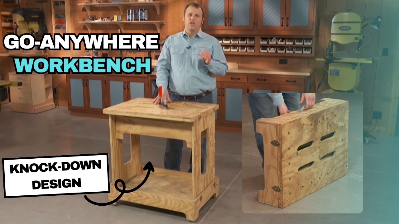 A Knock-Down Workbench That Can Go Anywhere!