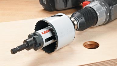 How to Enlarge an Existing Hole with a Hole Saw