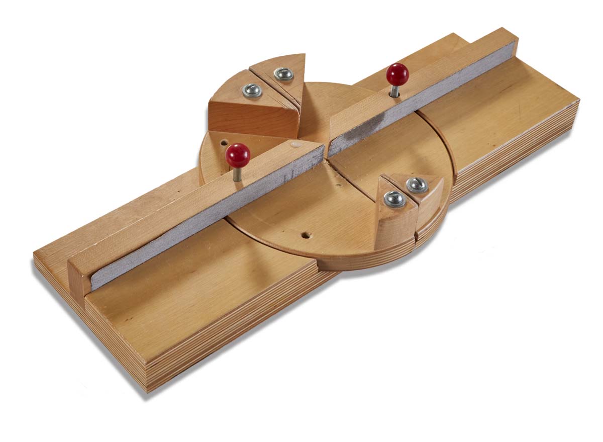 Miter Box with Rotating Guides