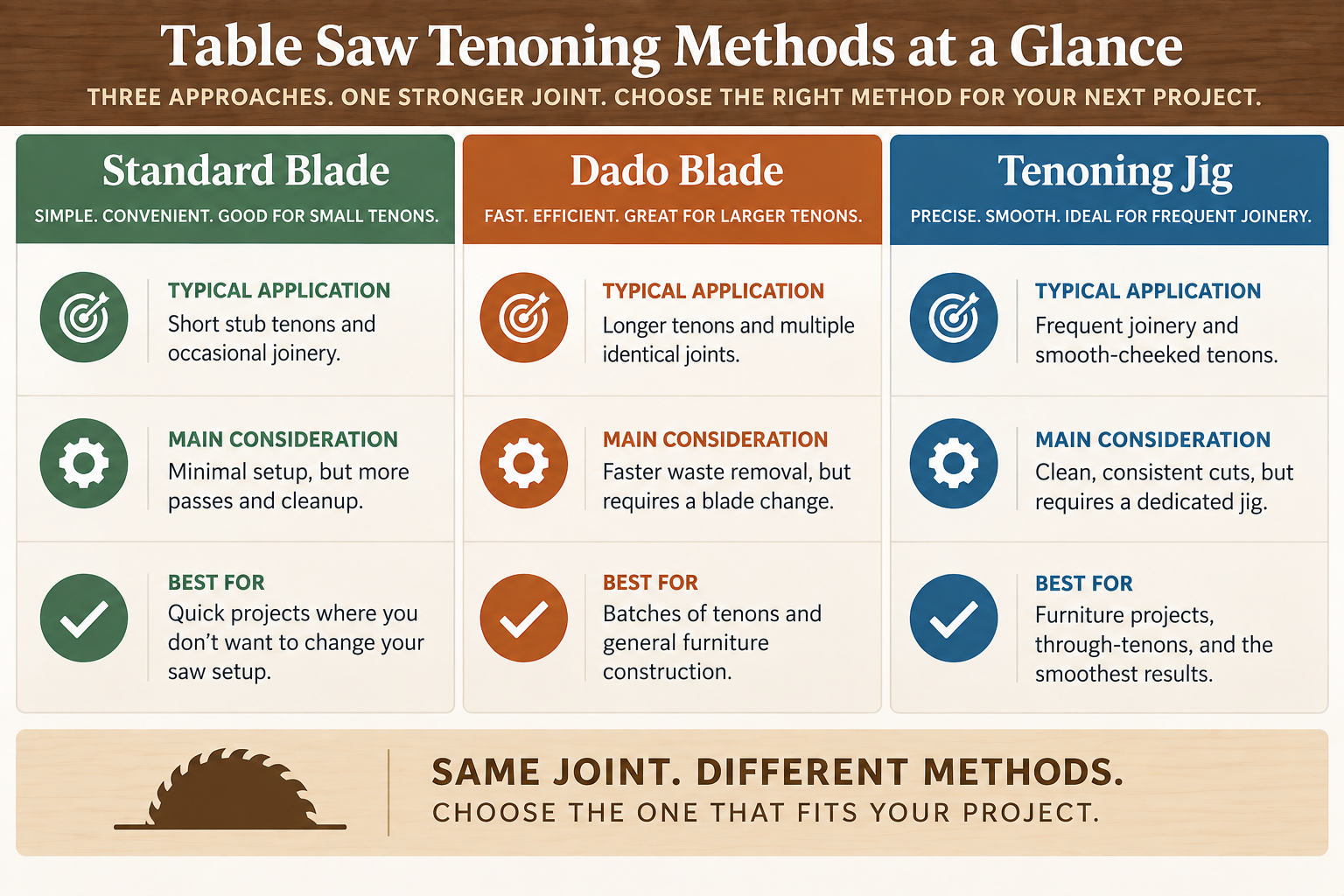 table saw tenons infographic