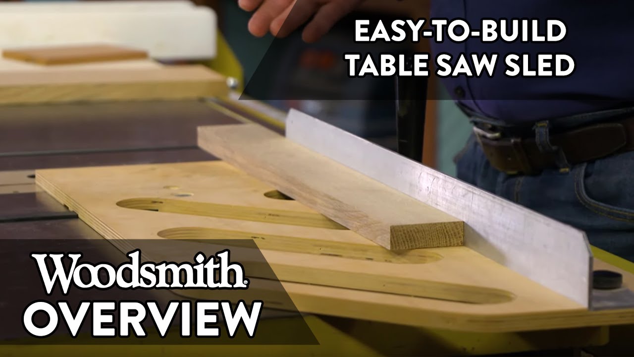 Easy-To-Build Crosscut Sled