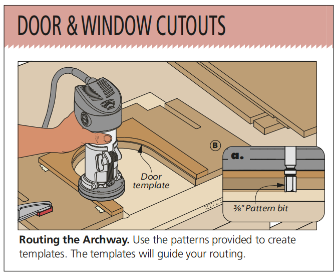 diagram showing how to route the doors
