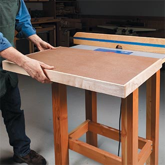DIY Router Table Auxiliary Top for Extra Workshop Space