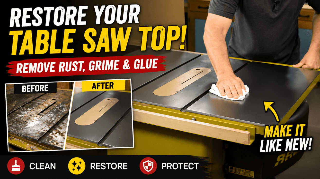 How to Clean & Restore a Cast Iron Table Saw Top