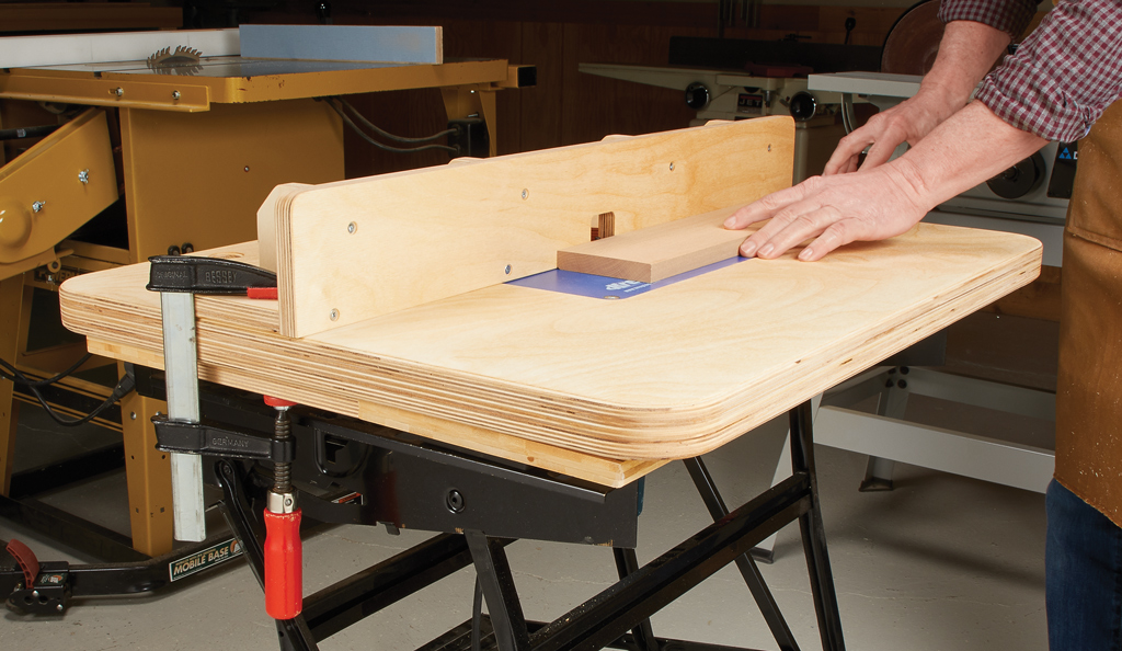 Shop-Made Fold-Away Router Table
