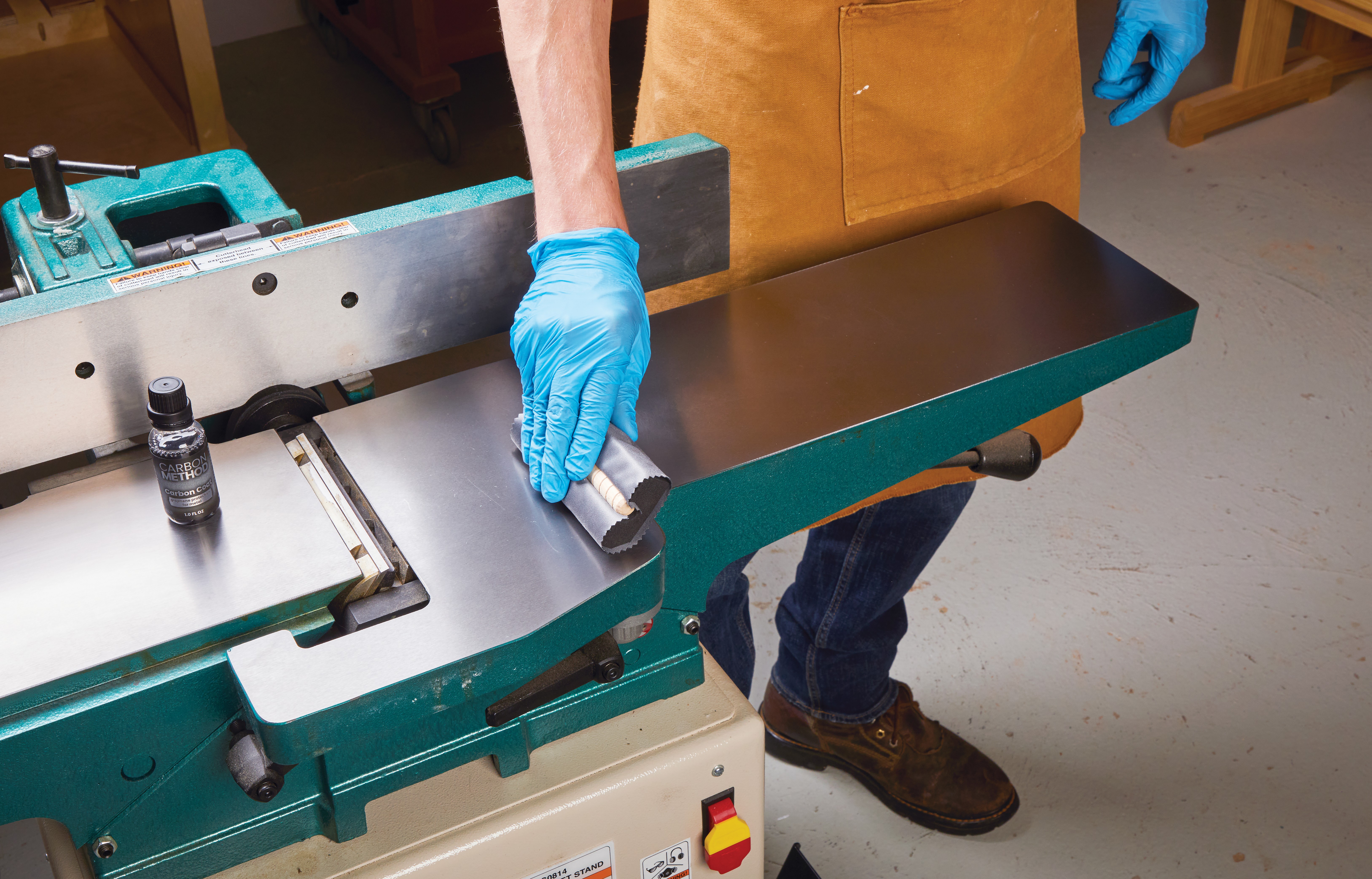 carbon method coating kit applicator block going over work area