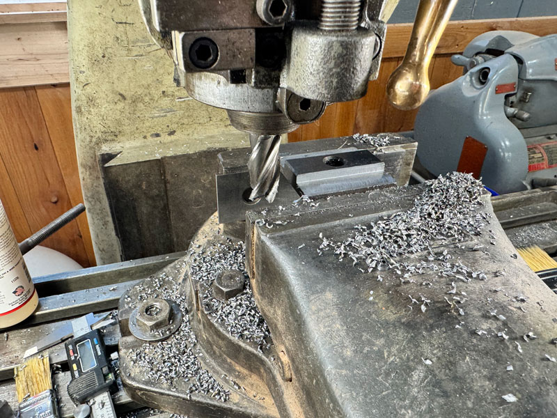 Making a T-nut on a vertical mill