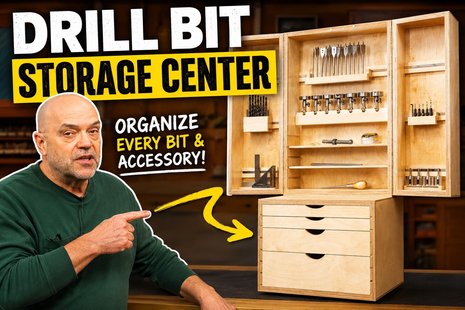 Drill Bit Storage Center: A Smarter Way to Organize Your Shop