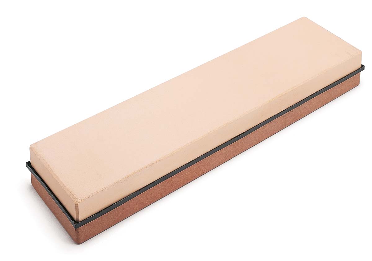 synthetic brick waterstone with light side and dark red side