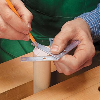 Shop-Made Center Finder for Woodturning Blanks