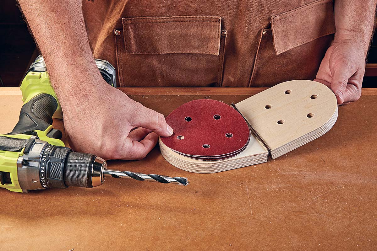 Add Dust Extraction Holes To Sanding Discs