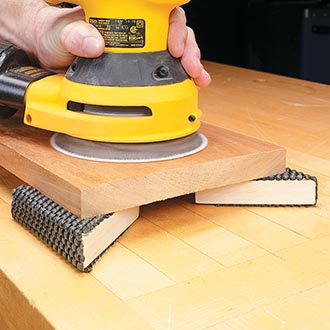 DIY Woodworking Bench Pads That Double as Finishing Supports
