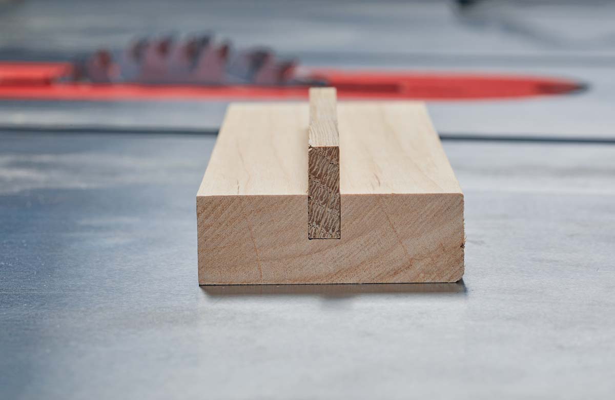 groove made with standard dado blade