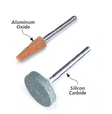 dremel bits of aluminum oxide and silicon carbide