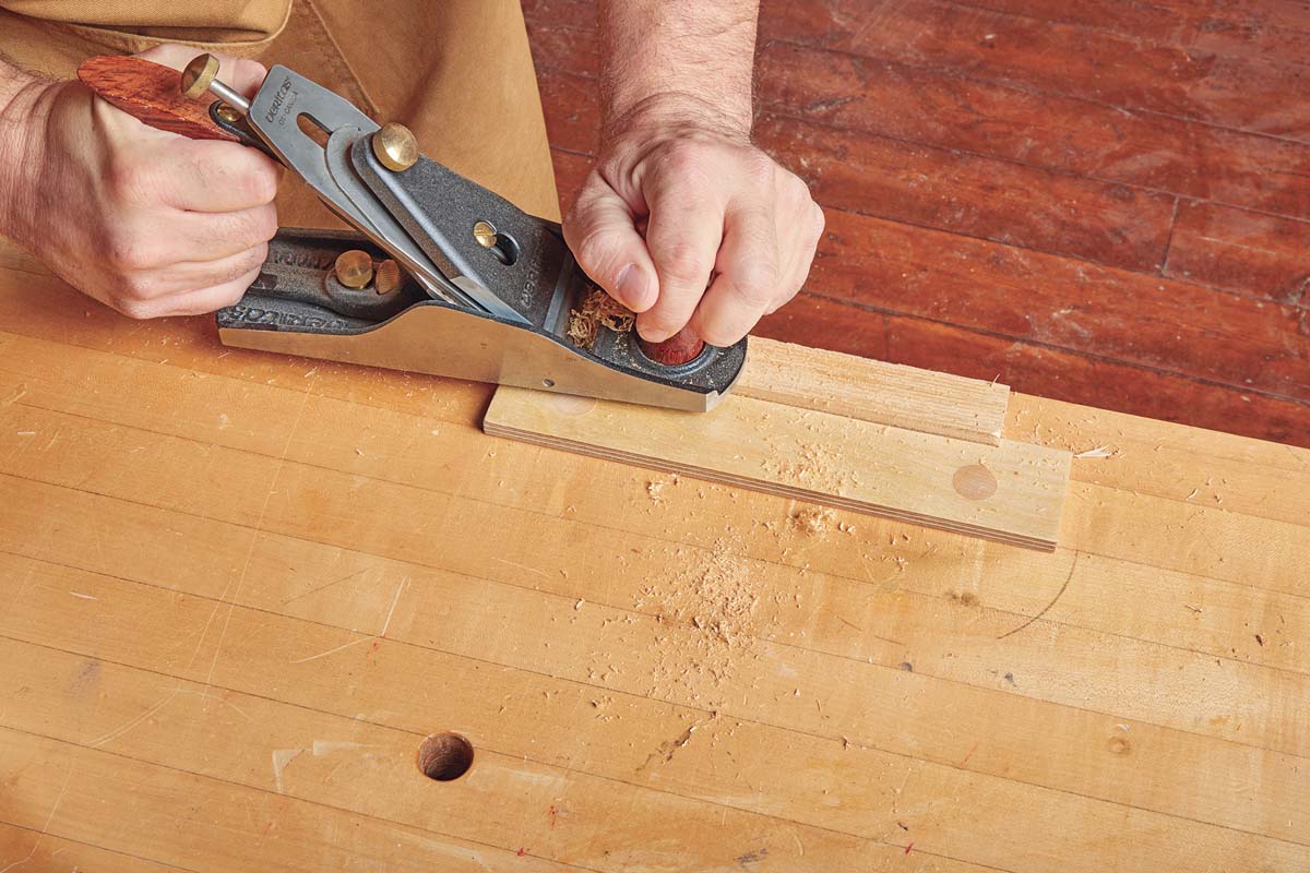 using handplane on diy bench hook