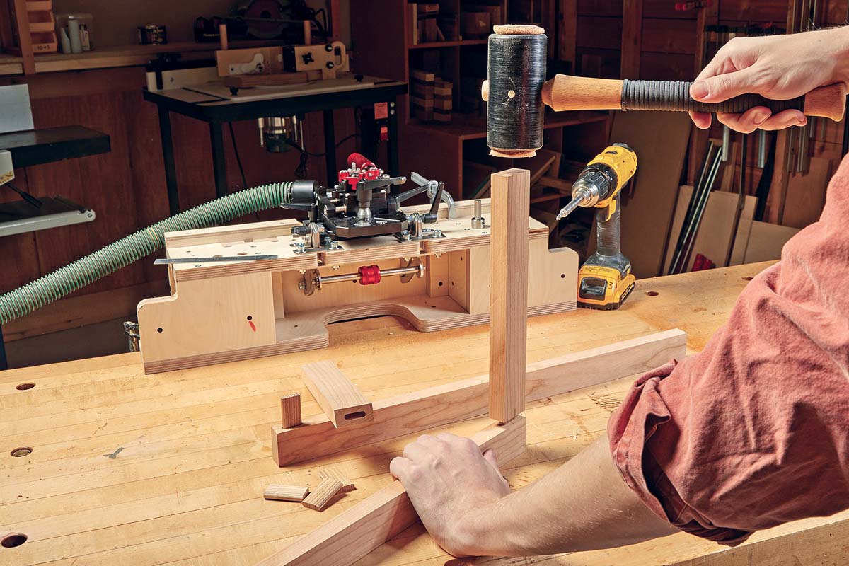 making sure mortises are aligned or loose tenons