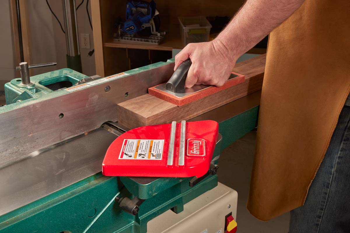 using large grout float as push block