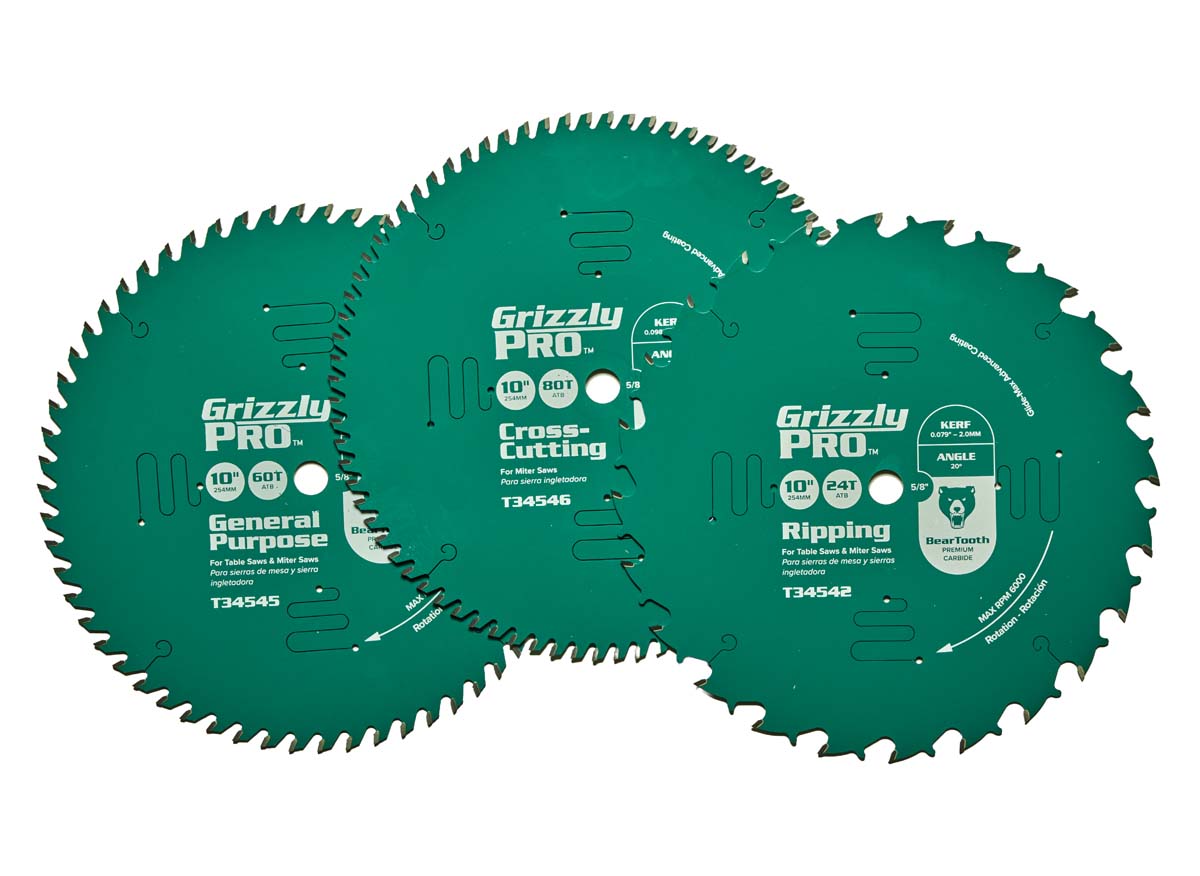 Grizzly pro series blades