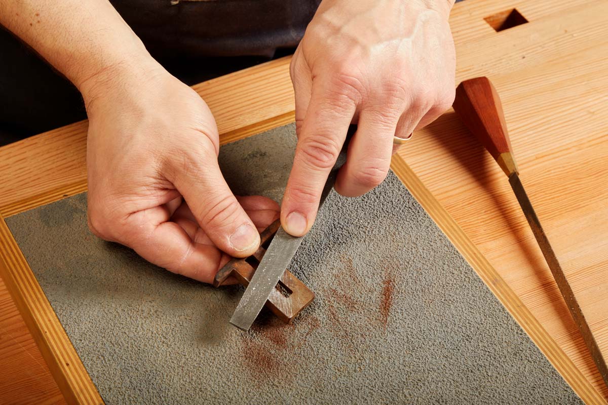 filing depth stop of dado plane