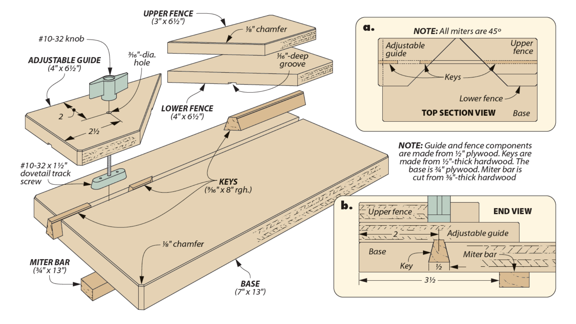 diagram of chamfer sander jig