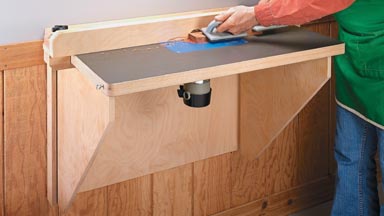 DIY Fold-Down Router Table for Small Workshops