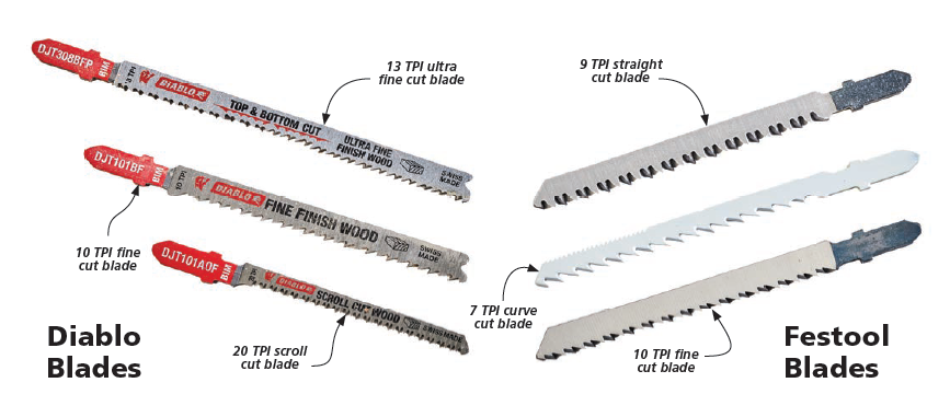 jig saw blades red diablo blades and festool blades