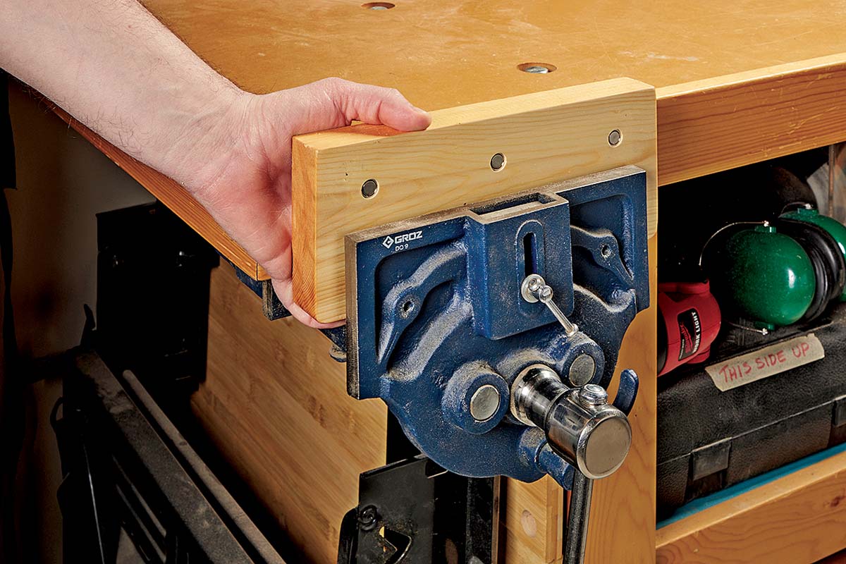diy replaceable vise faces with rare earth magnets