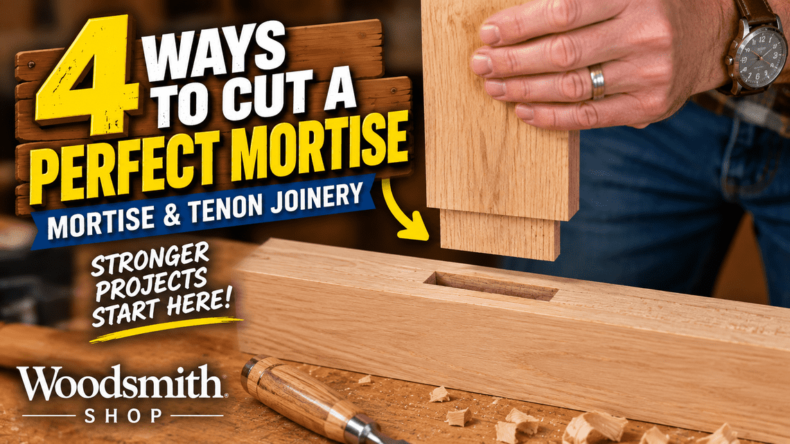 How to Cut a Mortise: 4 Ways to Make a Mortise and Tenon Joint