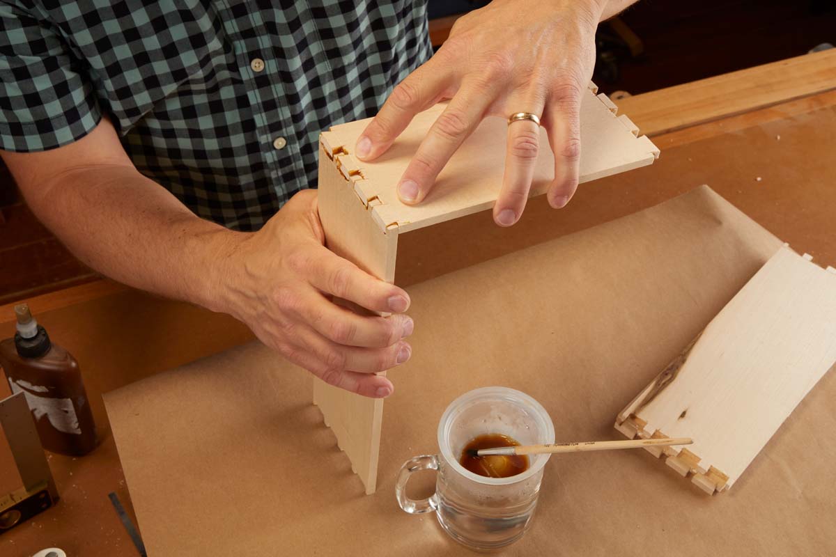 pushing two pieces together