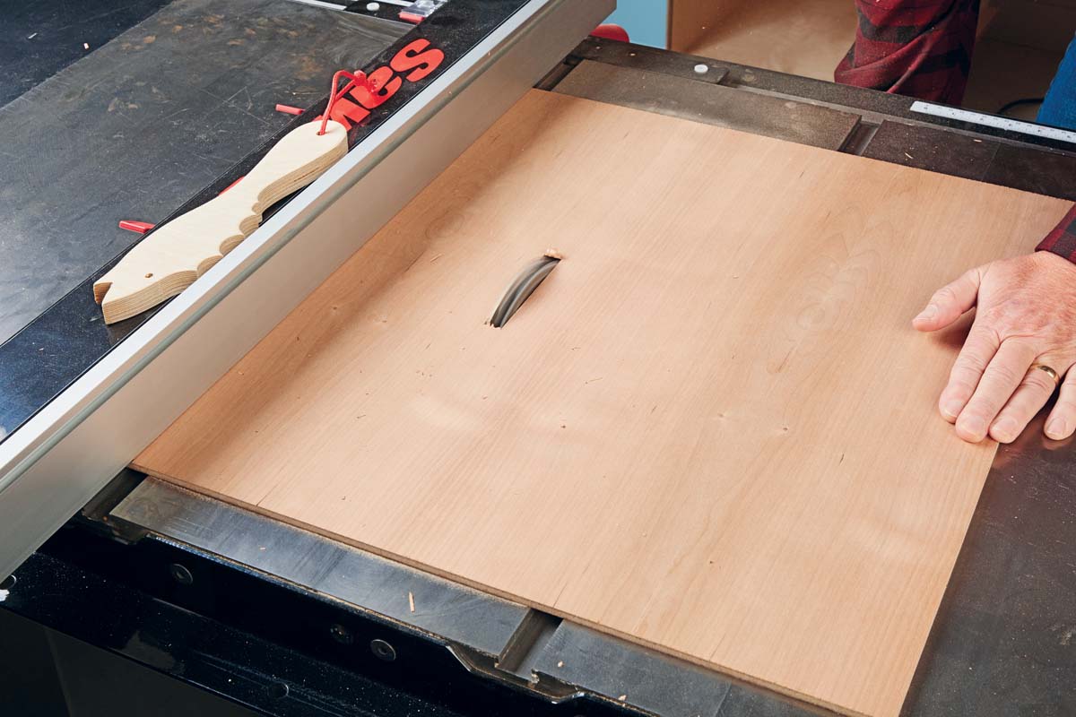 table overlay on table saw