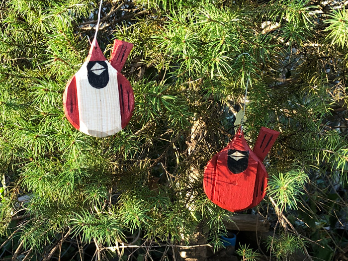 Charley Harper-Inspired Christmas Ornaments