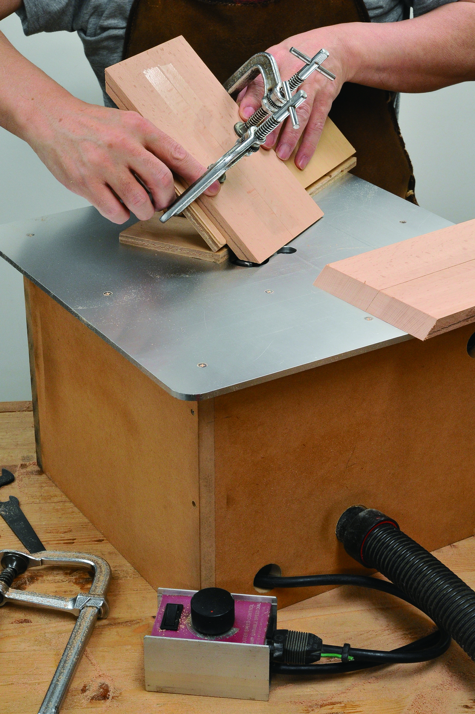 clamping two pieces of wood together