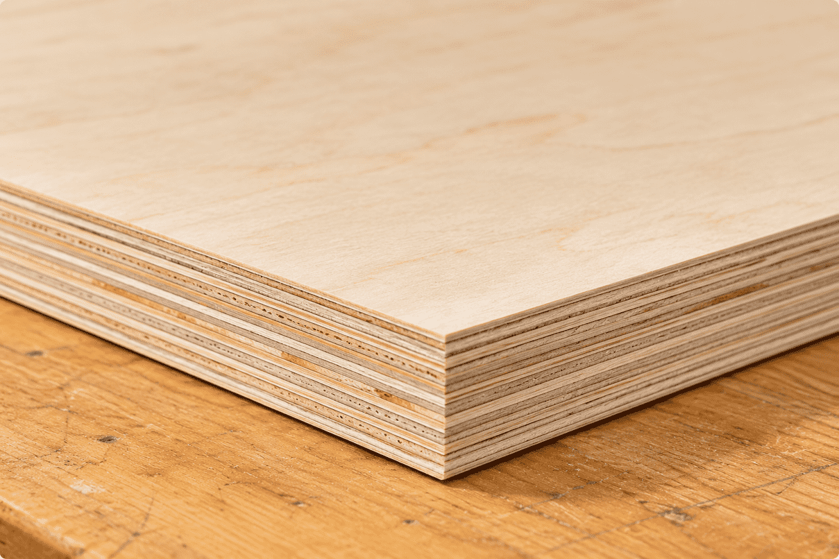 Layered Birch Plywood Corner