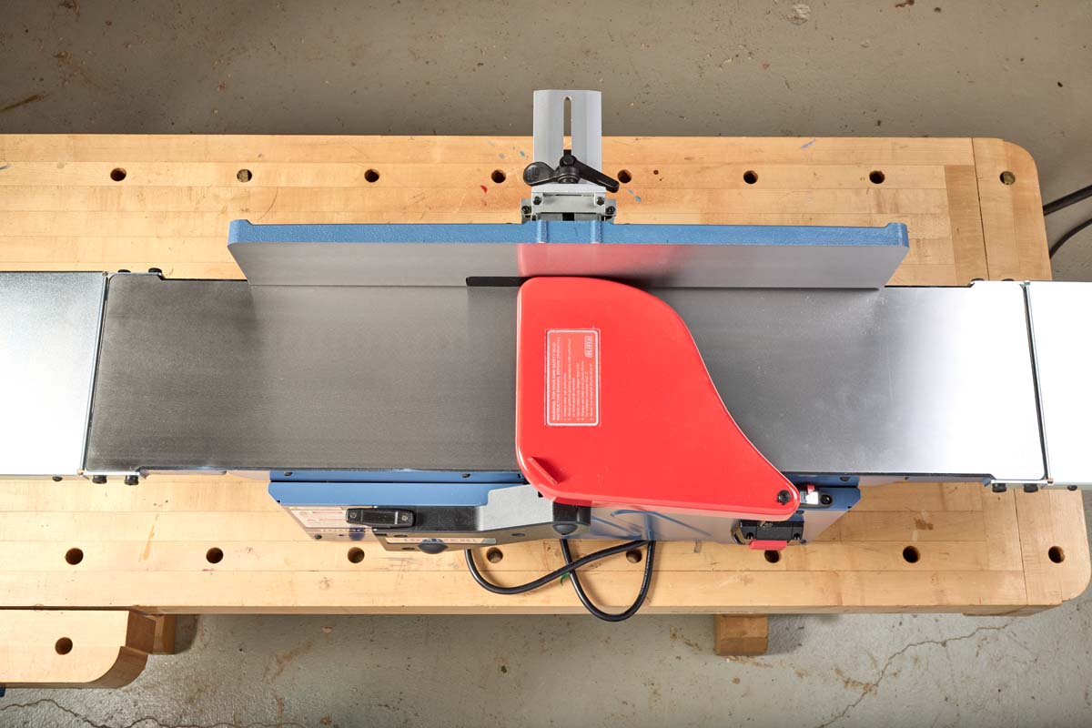 benchtop jointer with 8" of width and 2HP motor