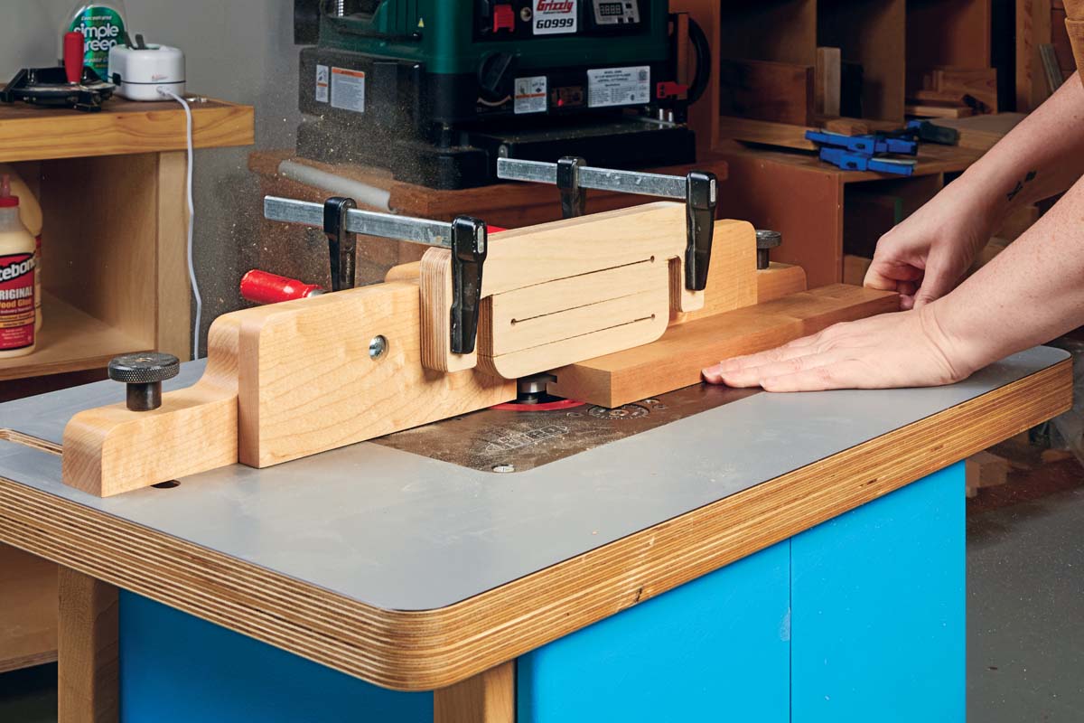 Shopmade Router Table Hold-Down
